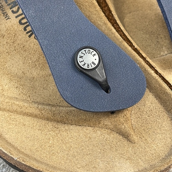 NIB Birkenstock Medina Thong Sandals Navy Blue Unisex Sz 11 Men 13 Women - Picture 3 of 14